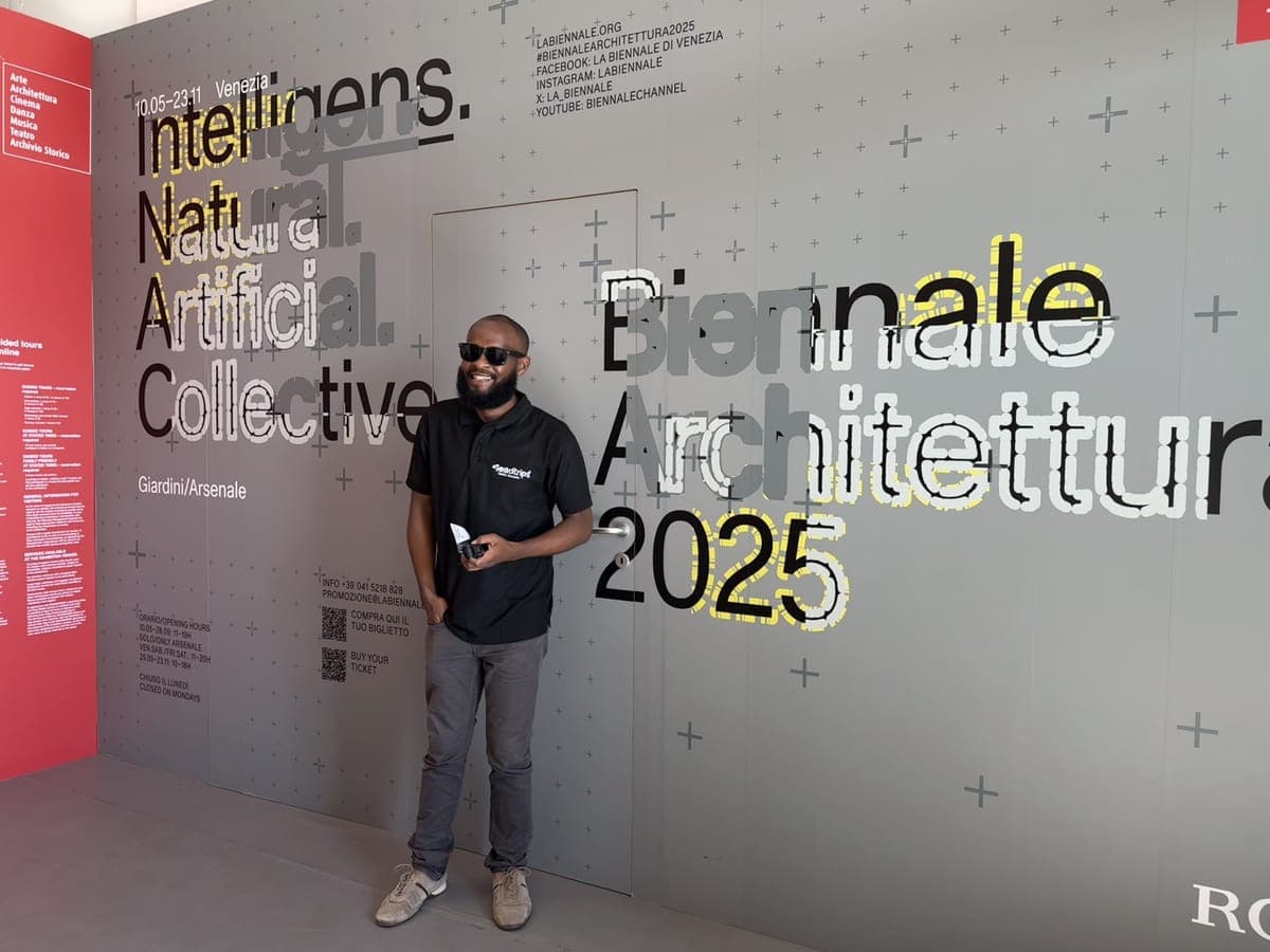 A Kenyan architect at the 2025 Venice Architecture Biennale
