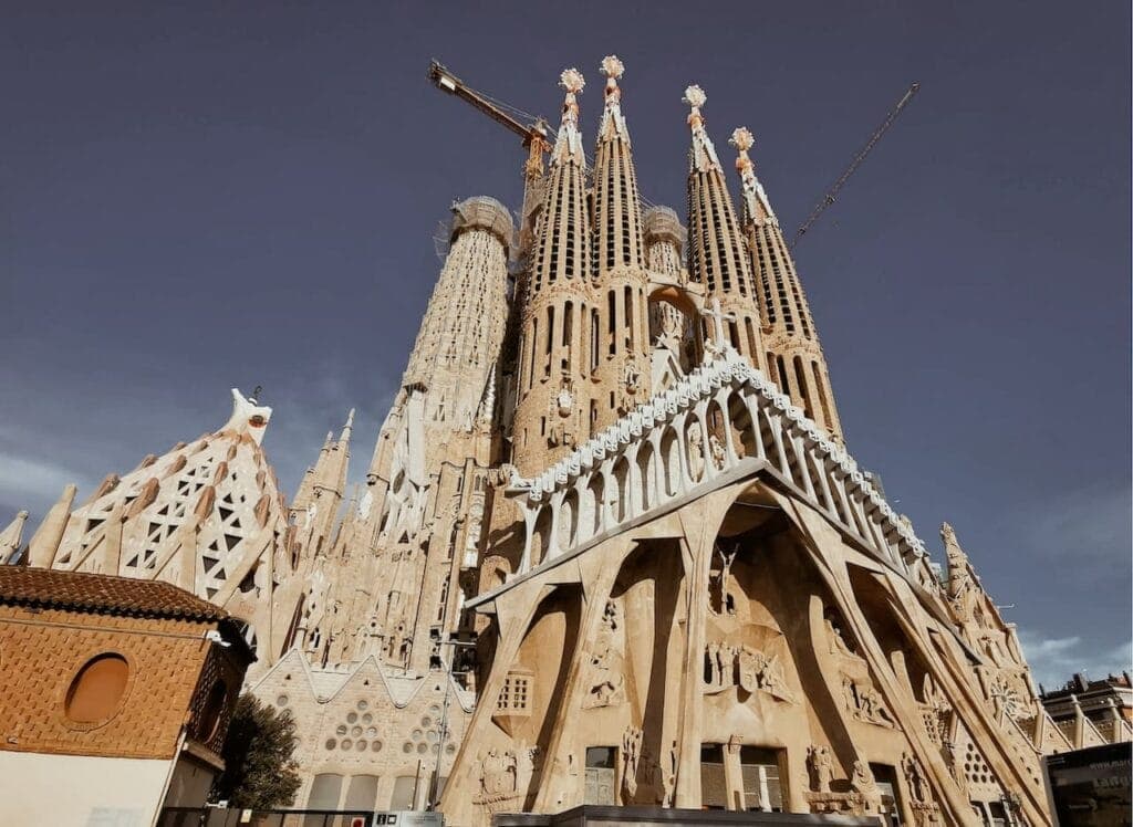 The Sagrada Familia in Barcelona, still under construction
